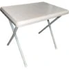 Tavolino Bianco Pieghevole Da Esterno 51x37x47h Cm Con Struttura In Acciaio -Giardino di Lusso 98490795 1