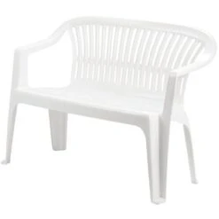 Panchina Da Giardino Diva Bianca - Cm.55x114x82h. - Peso Kg.6,4