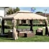 Top Di Copertura Solo Telo Di Ricambio Per Gazebo Adventure Magnum 3,6x4,8 Mt