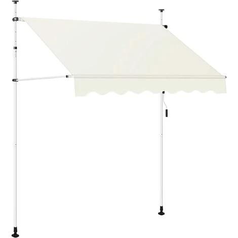 WOLTU Tenda Da Sole Per Esterno. Tenda Parasole Senza Perforazione. Telo Ombreggiante Con Manovella. Altezza Regolabile. Per Balcone. Veranda. Terrazza. 250 Cm. Beige 4 WOLTU Tenda Da Sole Per Esterno. Tenda Parasole Senza Perforazione. Telo Ombreggiante Con Manovella. Altezza Regolabile. Per Balcone. Veranda. Terrazza. 250 Cm. Beige - immagine 2