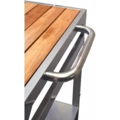 COOK'IN GARDEN Carrello Da Giardino Media Per Plancha - Metallo E Legno - 80 X 55 Cm - Grigio -Giardino di Lusso 99460227 3
