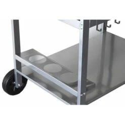 COOK'IN GARDEN Carrello Da Giardino Media Per Plancha - Metallo E Legno - 80 X 55 Cm - Grigio -Giardino di Lusso 99460227 4