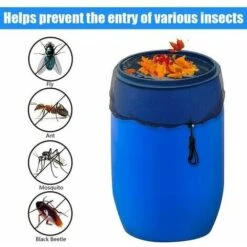 Rete Antipioggia, 2 Pezzi Di Rete Protettiva Con Coulisse, Anti-zanzara E Copertura Per Animali Domestici Per Raccoglitore Di Acqua Piovana (diametro 95 Cm) -Giardino di Lusso 99778690 3