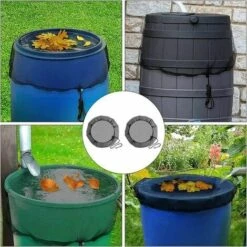 Rete Antipioggia, 2 Pezzi Di Rete Protettiva Con Coulisse, Anti-zanzara E Copertura Per Animali Domestici Per Raccoglitore Di Acqua Piovana (diametro 95 Cm) -Giardino di Lusso 99778690 4